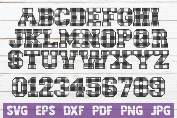 Buffalo Plaid Alphabet and Numbers SVG Review for Real Projects