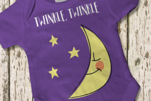 Twinkle Twinkle Moon and Stars SVG