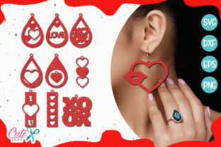 Valentines Day Set Earring Template Svg Review for Real Projects